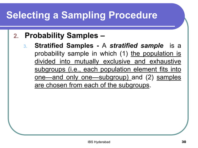 Unit no 09_developing sampling plan | PPT