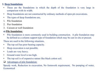 Unit no 1 foundation used in civil Engineering | PDF
