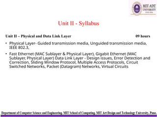 Inroduction to data link layer Unit No 2.pptx