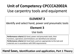 Unit of competency cpccca2002 a | PPTX
