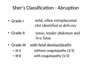 UNIT ONE BLEEDING IN LATE PREGNANCY IN ABNORMAL MIDWIFERY.ppt