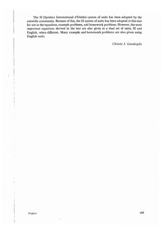Transport processes and unit operations geankoplis