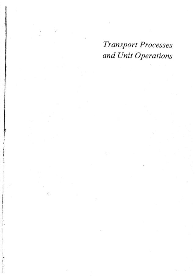 transport processes and separation process principles pdf