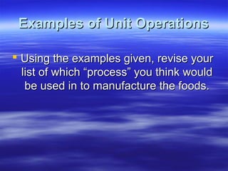 Unit operations | PPT