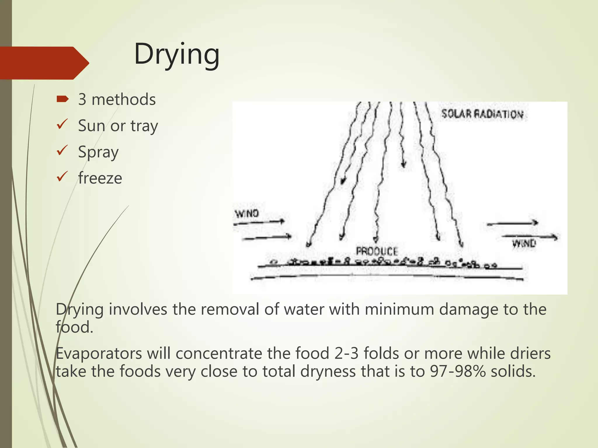 Unit operations in food processing