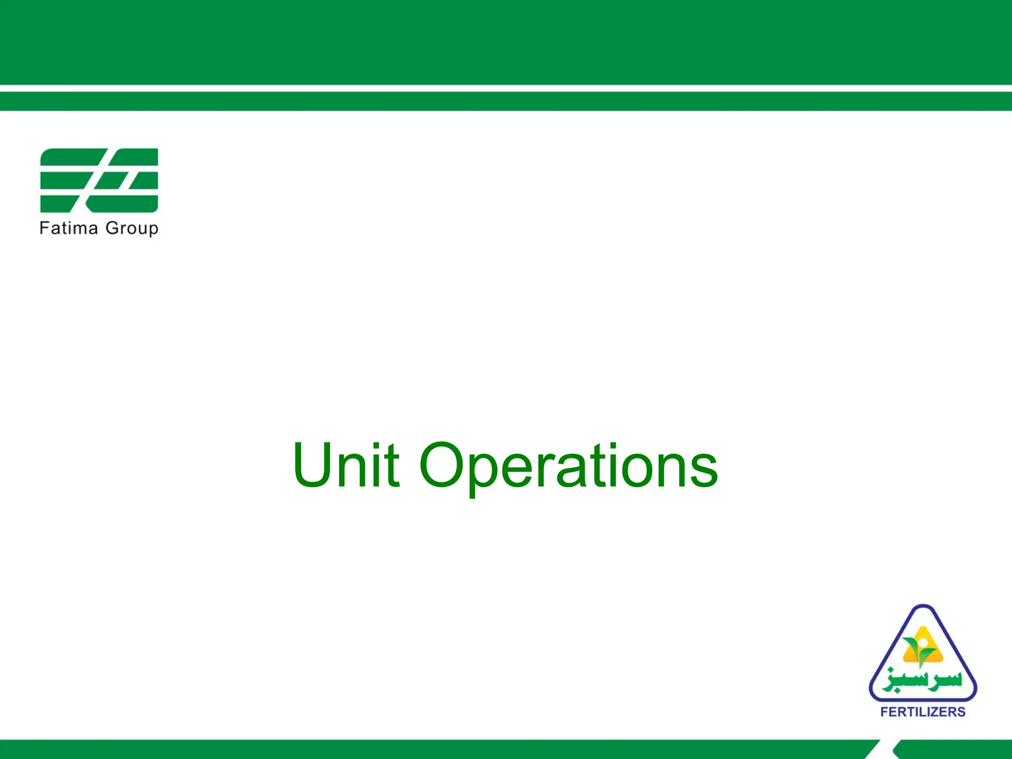 Unit Operations & Unit Process for process plant | PPTX