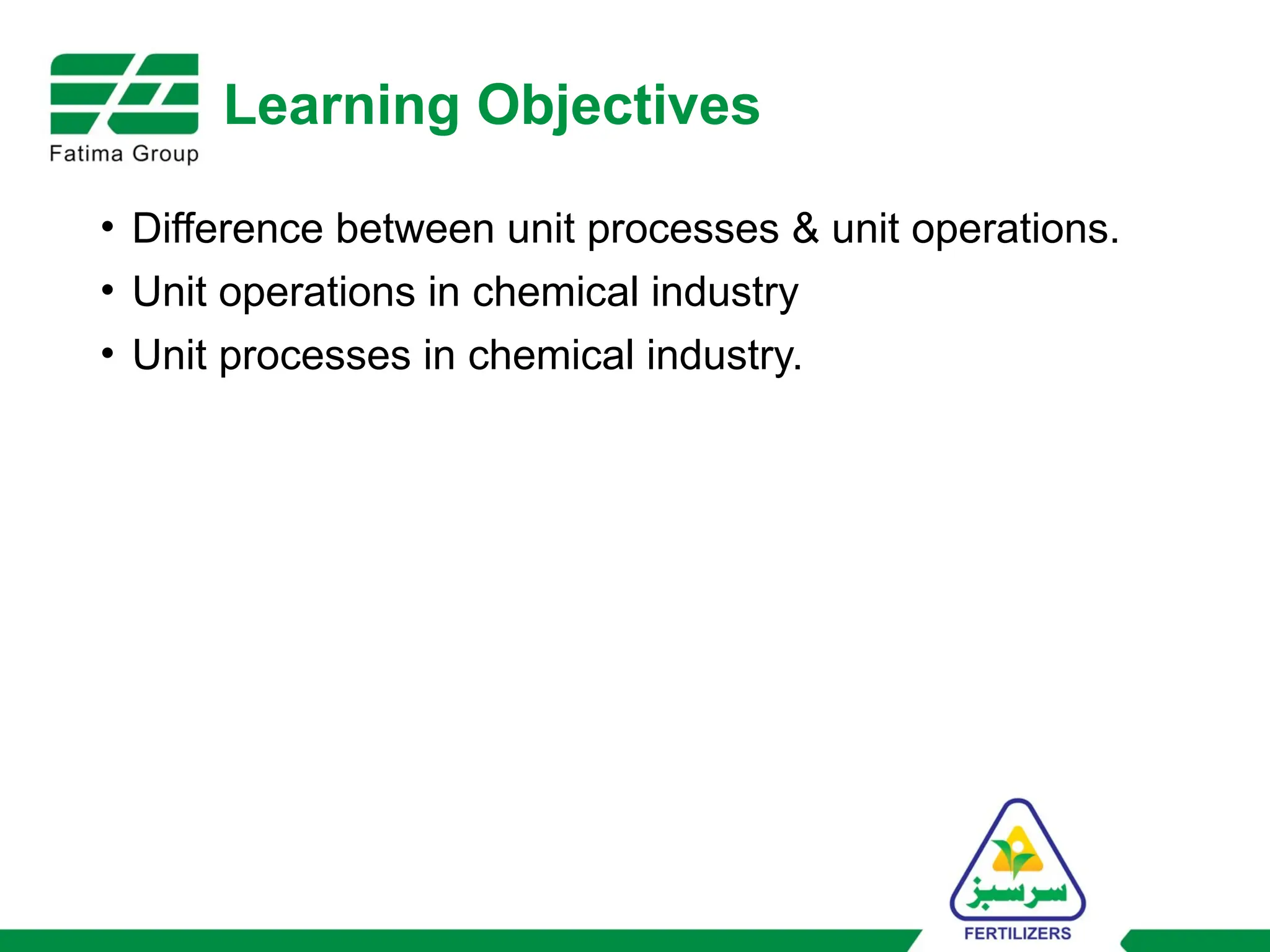 Unit Operations & Unit Process for process plant | PPTX