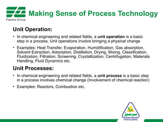 Unit Operations & Unit Process for process plant | PPTX
