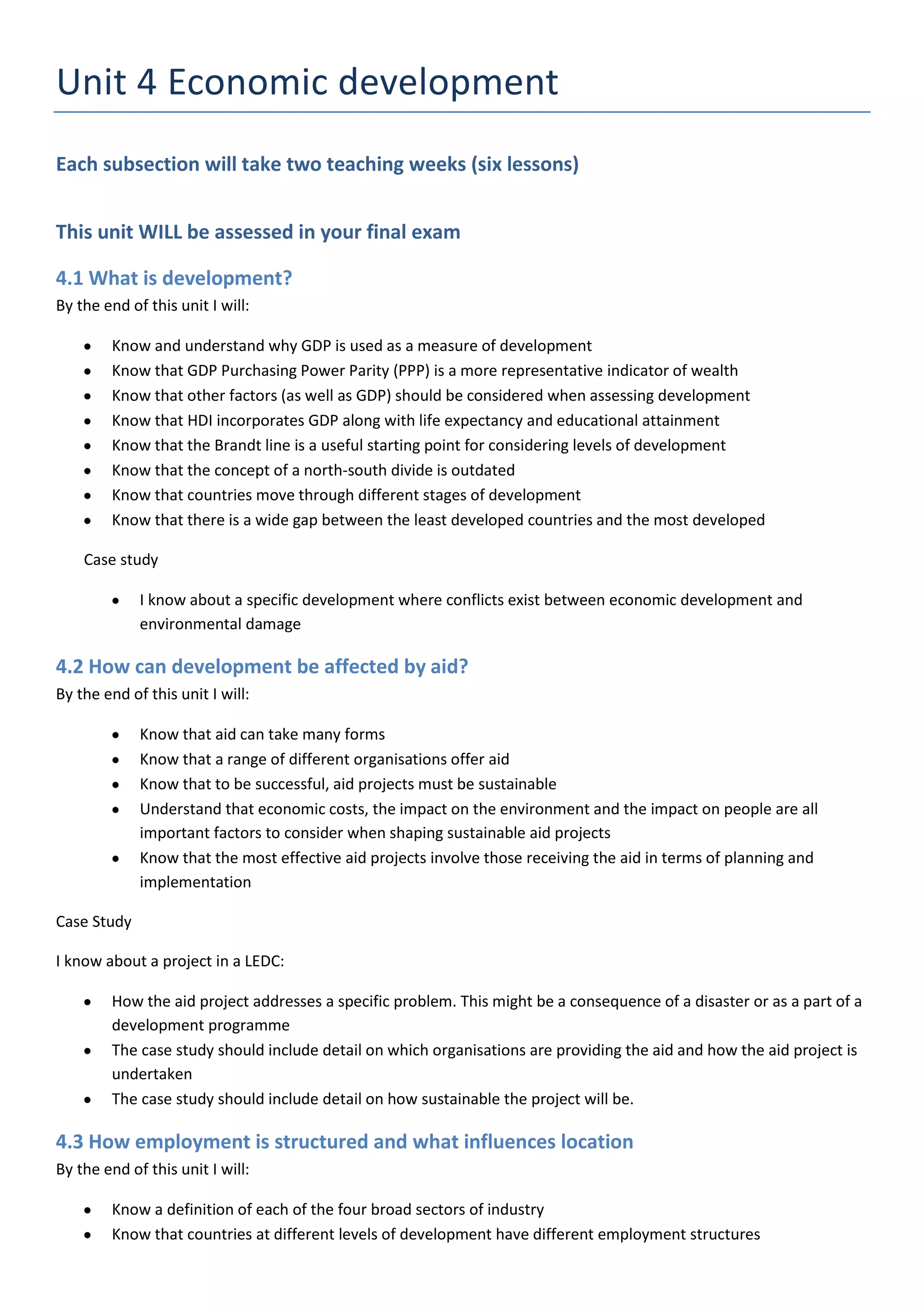 GCSE Geography OCR B | DOCX