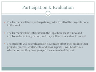 Unit Plan Powerpoint