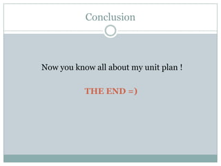 Unit Plan Powerpoint