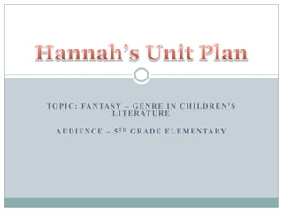 Unit Plan Powerpoint