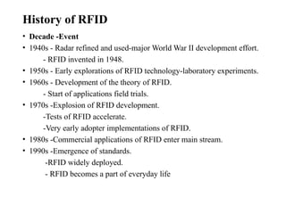 Rfid Invented UNIT PPT - 20EC7020E -RFID AND FLEXIBLE SENSORS | PPTX