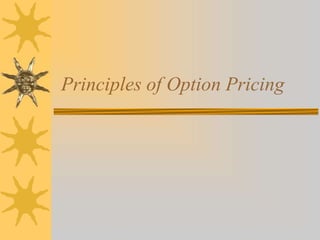 Principles of Option Pricing
 