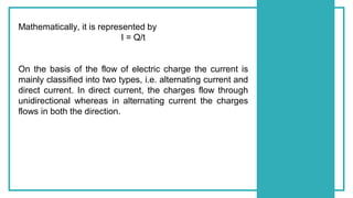 Comprehensive Overview of Electrical Units, Current, and Circuit ...