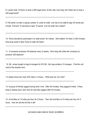 Unit rate word problems worksheet | PDF unit-rate-word-problems-worksheet-pdf