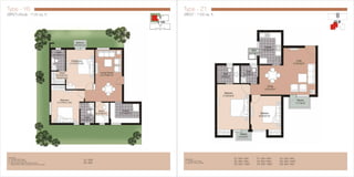 Type - Z1 
2BR2T : 1100 sq. ft. 
Please Note: 
1)  * Indicates mirror image 
2)   Floor No 13 does not exist 
Type - Y6 
2BR2T+Study : 1125 sq. ft. 
D1: G04* 
D2: G03 
E1: 204-1404 
E2: 204-1404 
E3: 203*-1403*  
F1: 204-1404 
F2: 204-1404 
F3: 203*-1403* 
G1: 204-1404 
G2: 203*-1403* 
G3: 204-1404 
Please Note: 
1)  * Indicates mirror image 
2)   Floor No 13 does not exist 
3)   Areas marked in green form part of common 
      areas and are not open to exclusive use of any occupant 
 