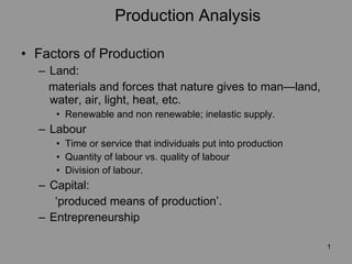 Production Analysis ,[object Object],[object Object],[object Object],[object Object],[object Object],[object Object],[object Object],[object Object],[object Object],[object Object],[object Object]
