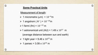 Measuring Um Units and measurement | PPTX