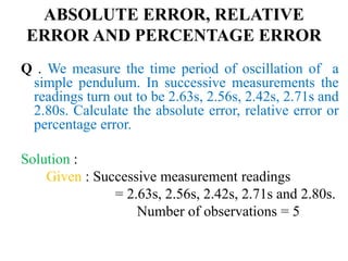 Units and measurements chapter 1 converted | PDF