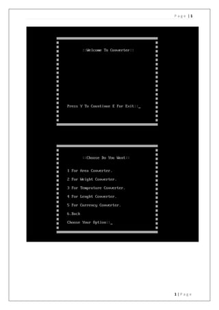 P a g e | 1
1 | P a g e
 