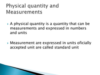 Unit Number Amount Units & measurements | PPTX