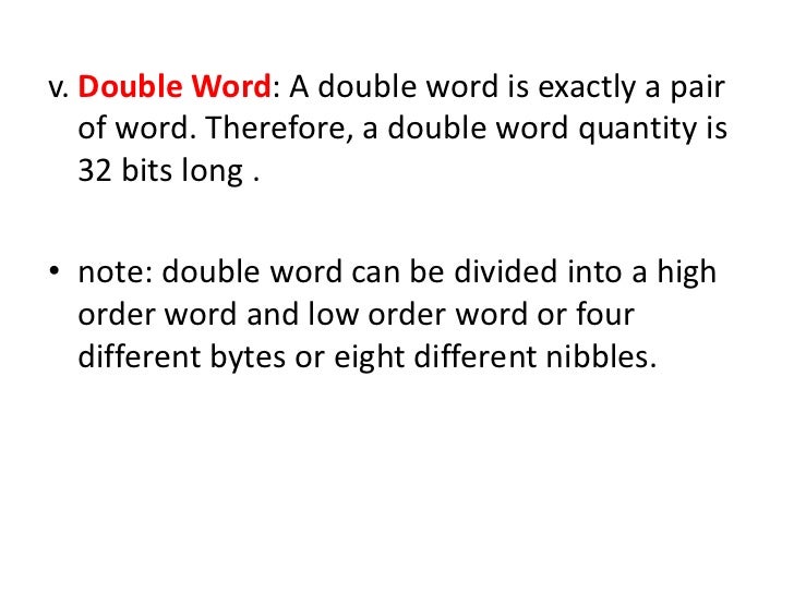 Units of storage in computer