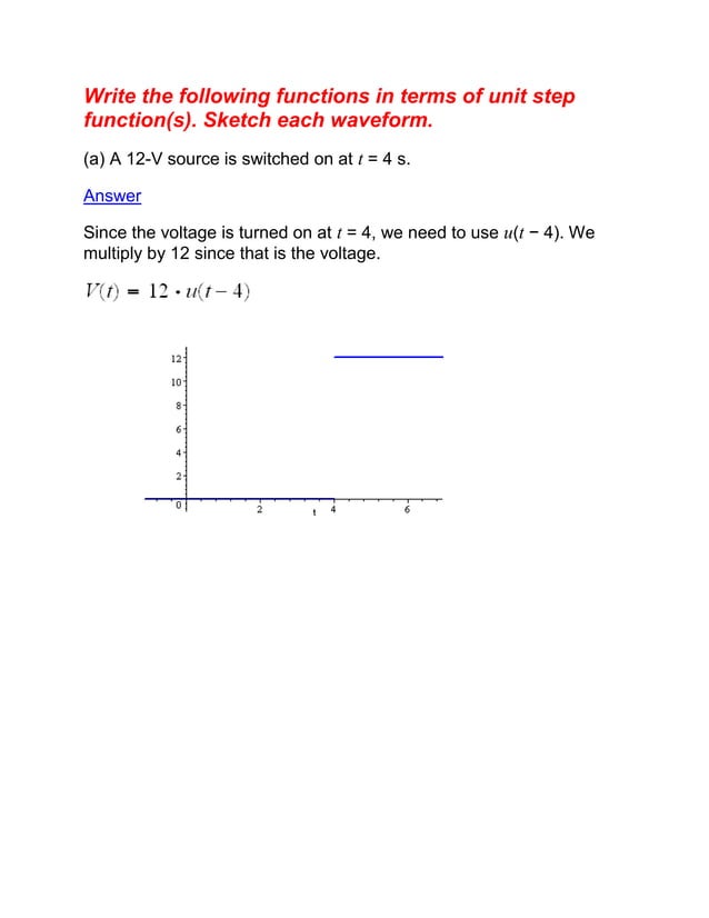 Unit step function | DOCX