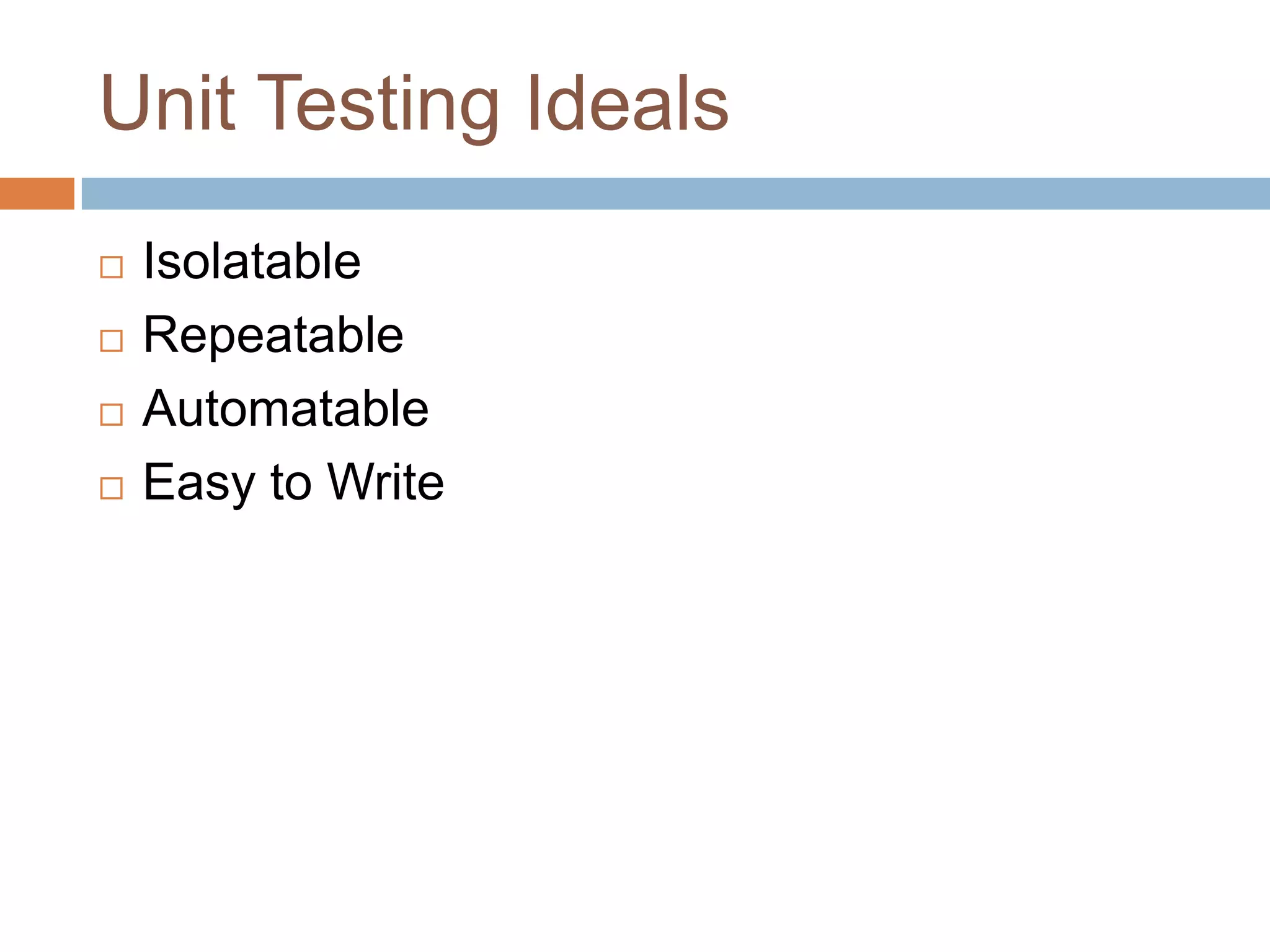 UNIT TESTING PPT | PPTX