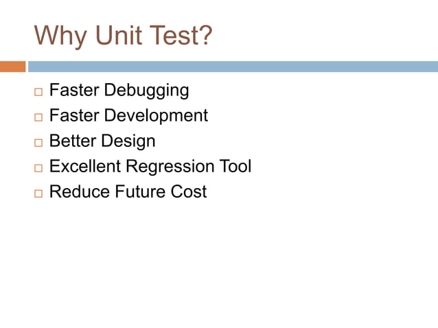 UNIT TESTING PPT | PPTX