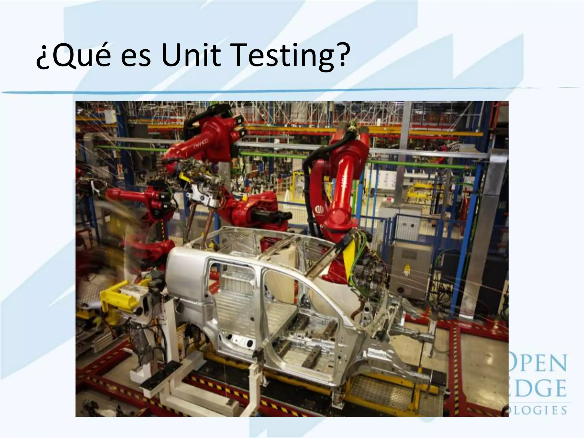 ¿Qué es Unit Testing?
 