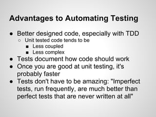 Unit testing in PHP | PPT