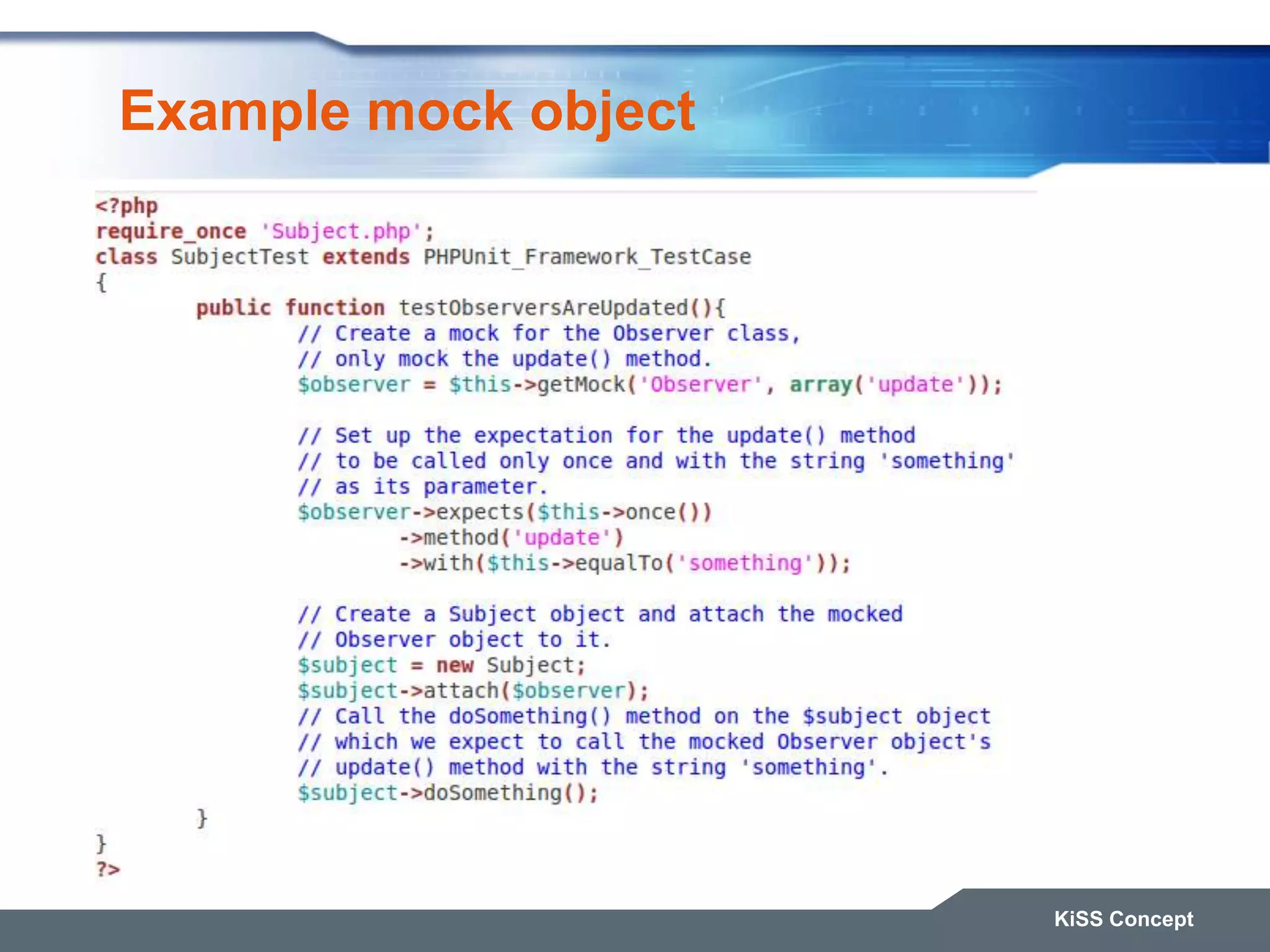 Example mock object KiSS Concept 