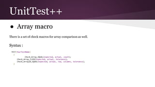 Unit testing | PPTX