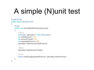 Unit testing basics | PPTX