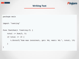TDD and Unit Testing in Golang | PDF