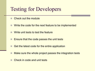 Unit testing | PPT