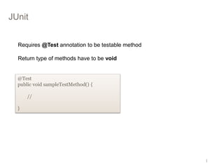 Unit testing and junit | PPTX