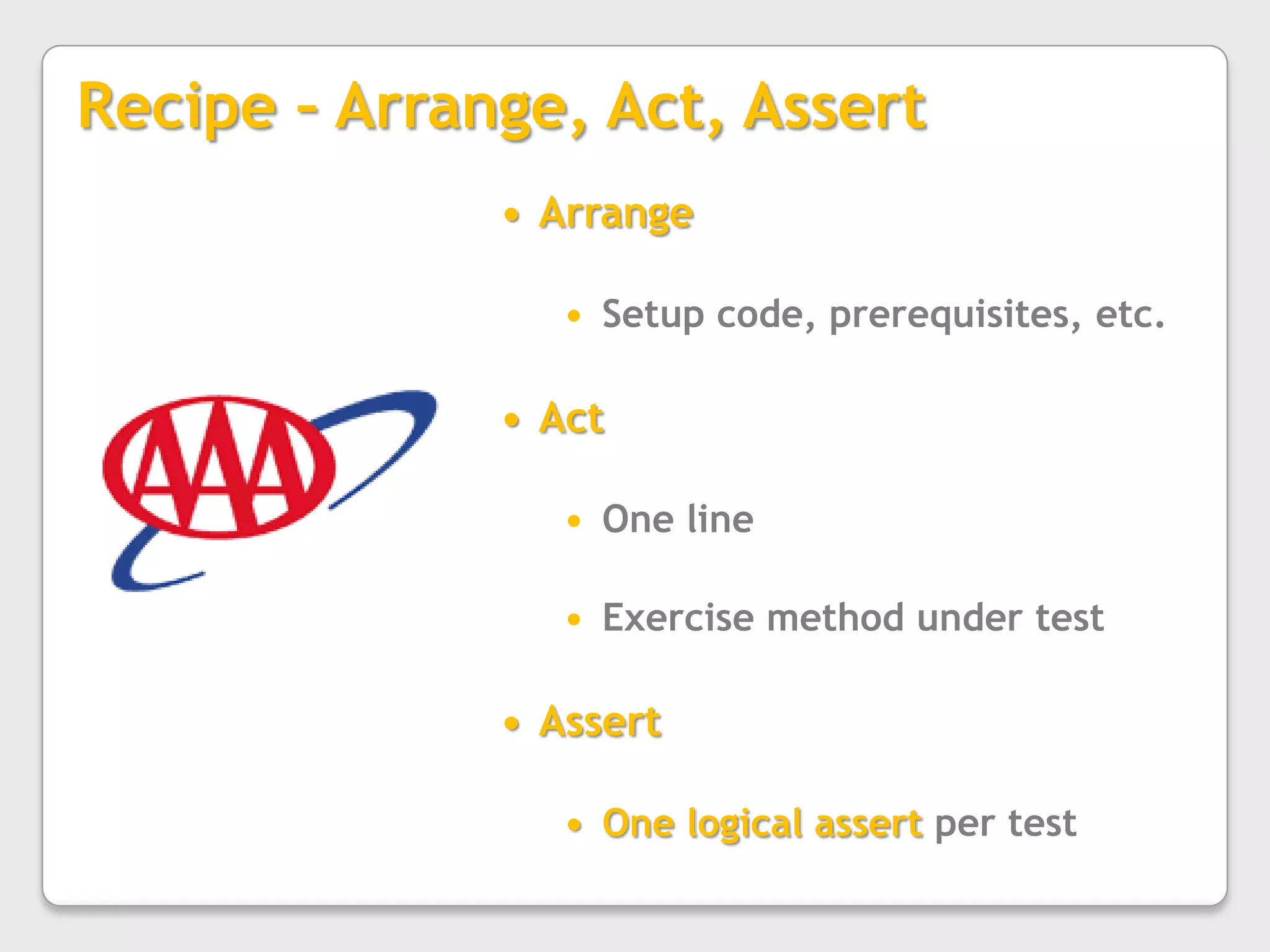 Where does unit testing fit?Still need manual testing, hopefully less