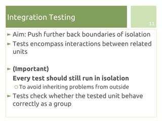 Unit testing and scaffolding | PDF