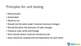 Unit Testing and role of Test doubles | PDF