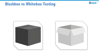 Blackbox vs Whitebox Testing
 