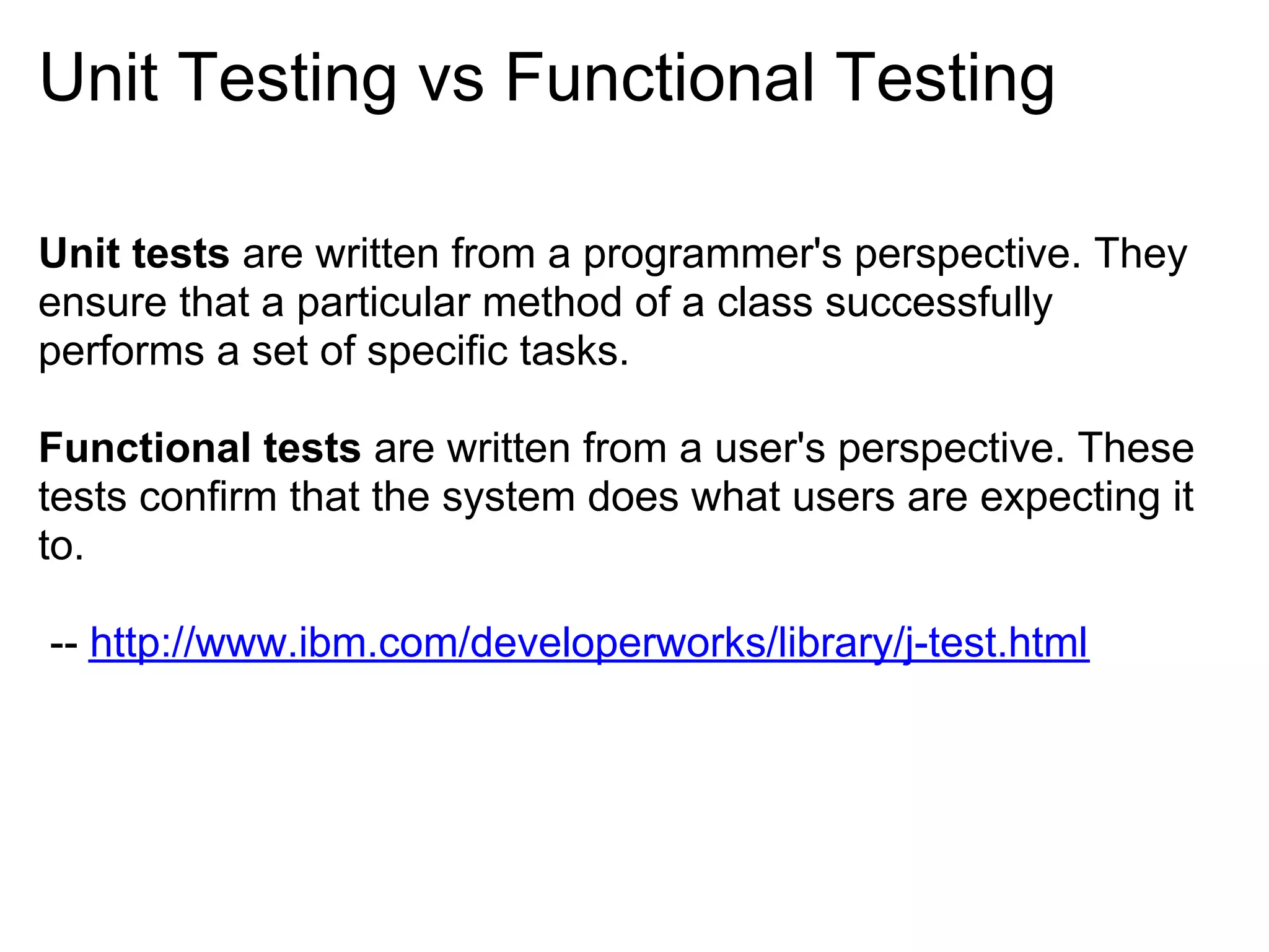 Unit Testing Fundamentals