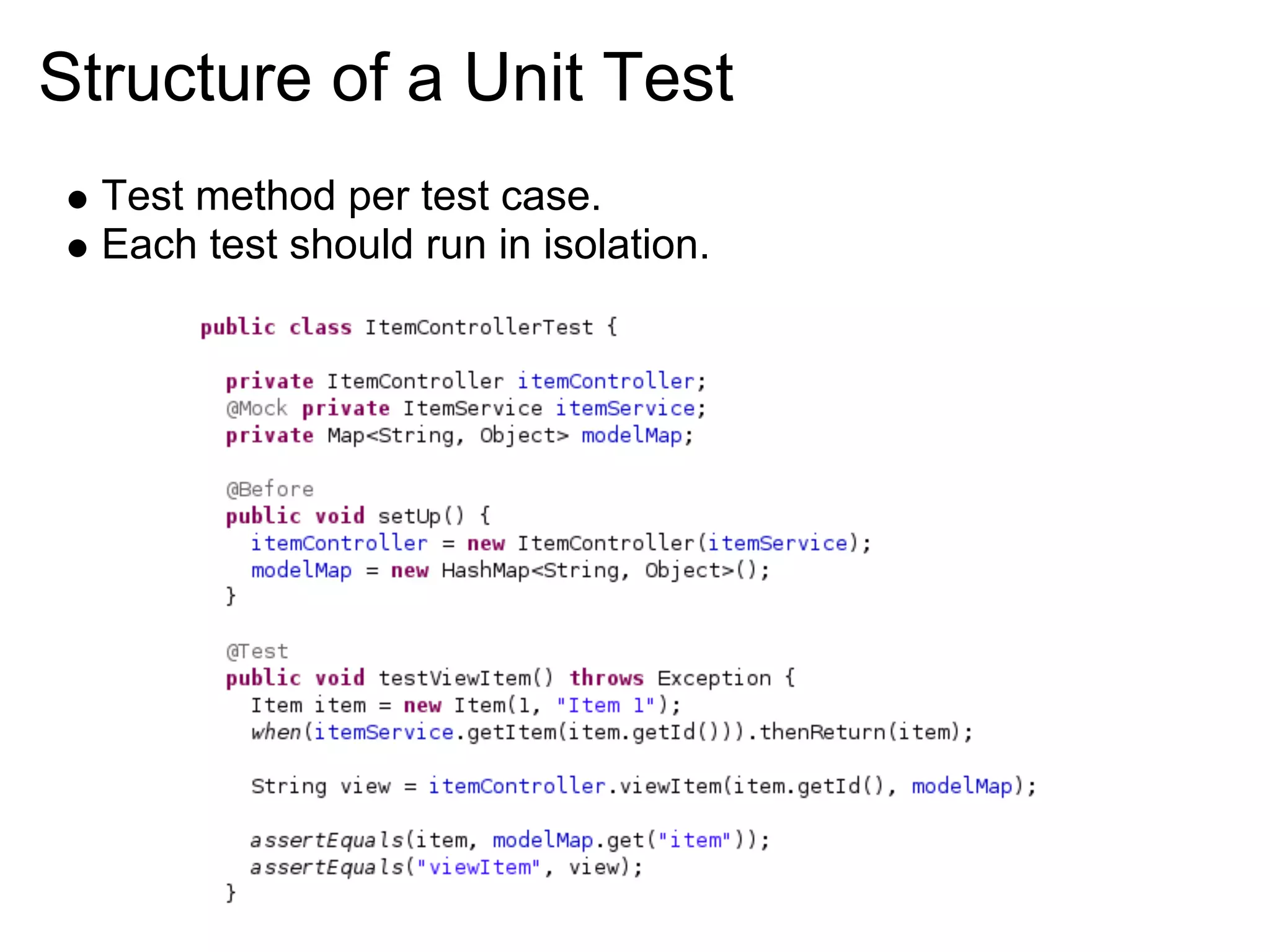 Unit Testing Fundamentals