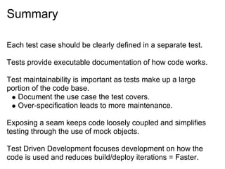 Unit Testing Fundamentals