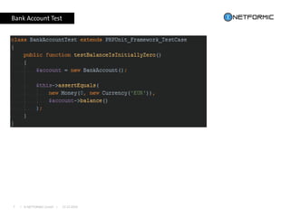 I © NETFORMIC GmbH I 22.12.20167
Bank Account Test
 