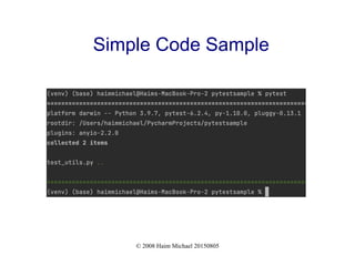 © 2008 Haim Michael 20150805
Simple Code Sample
 