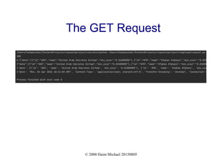 © 2008 Haim Michael 20150805
The GET Request
 