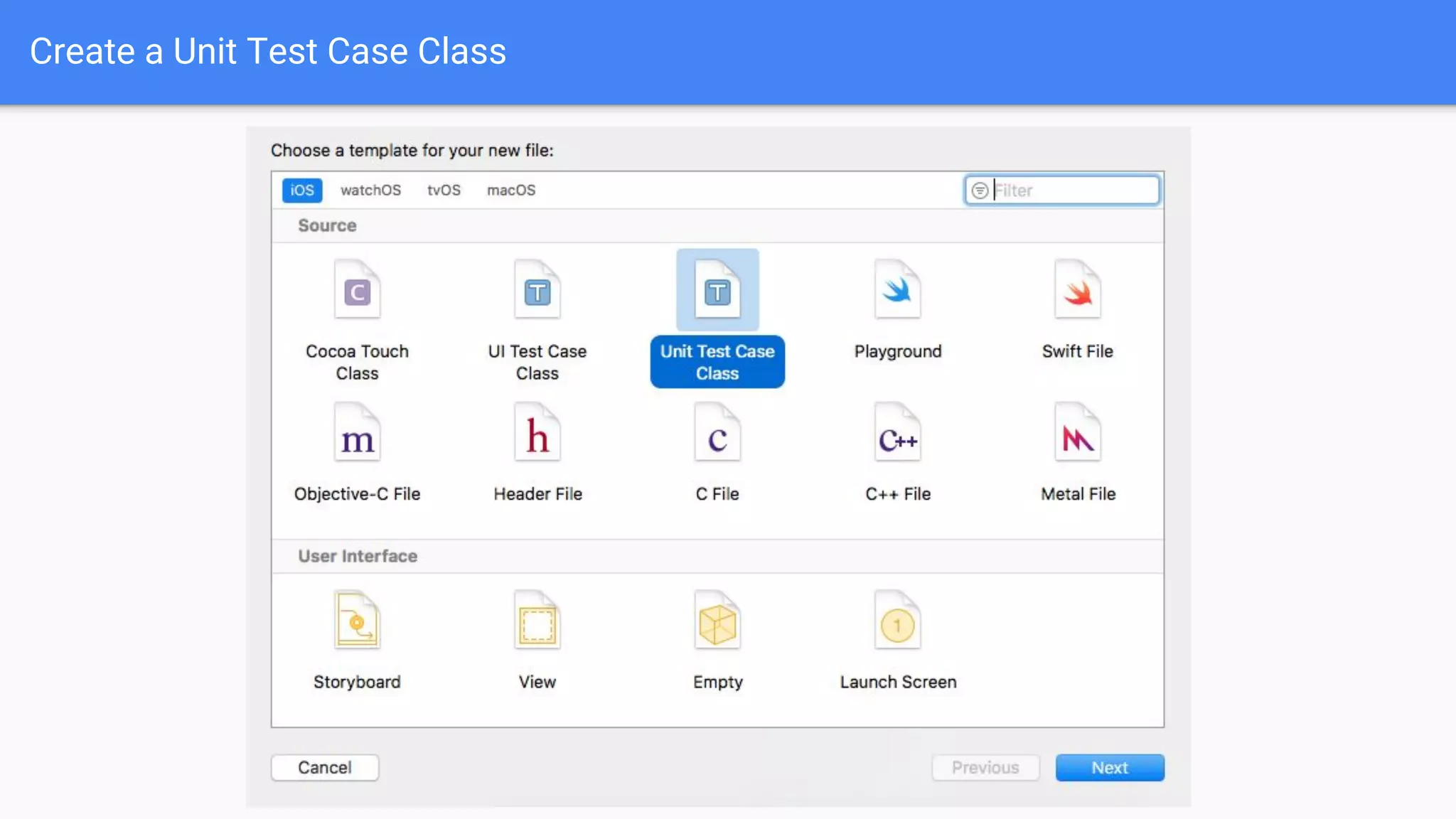 Create a Unit Test Case Class 
