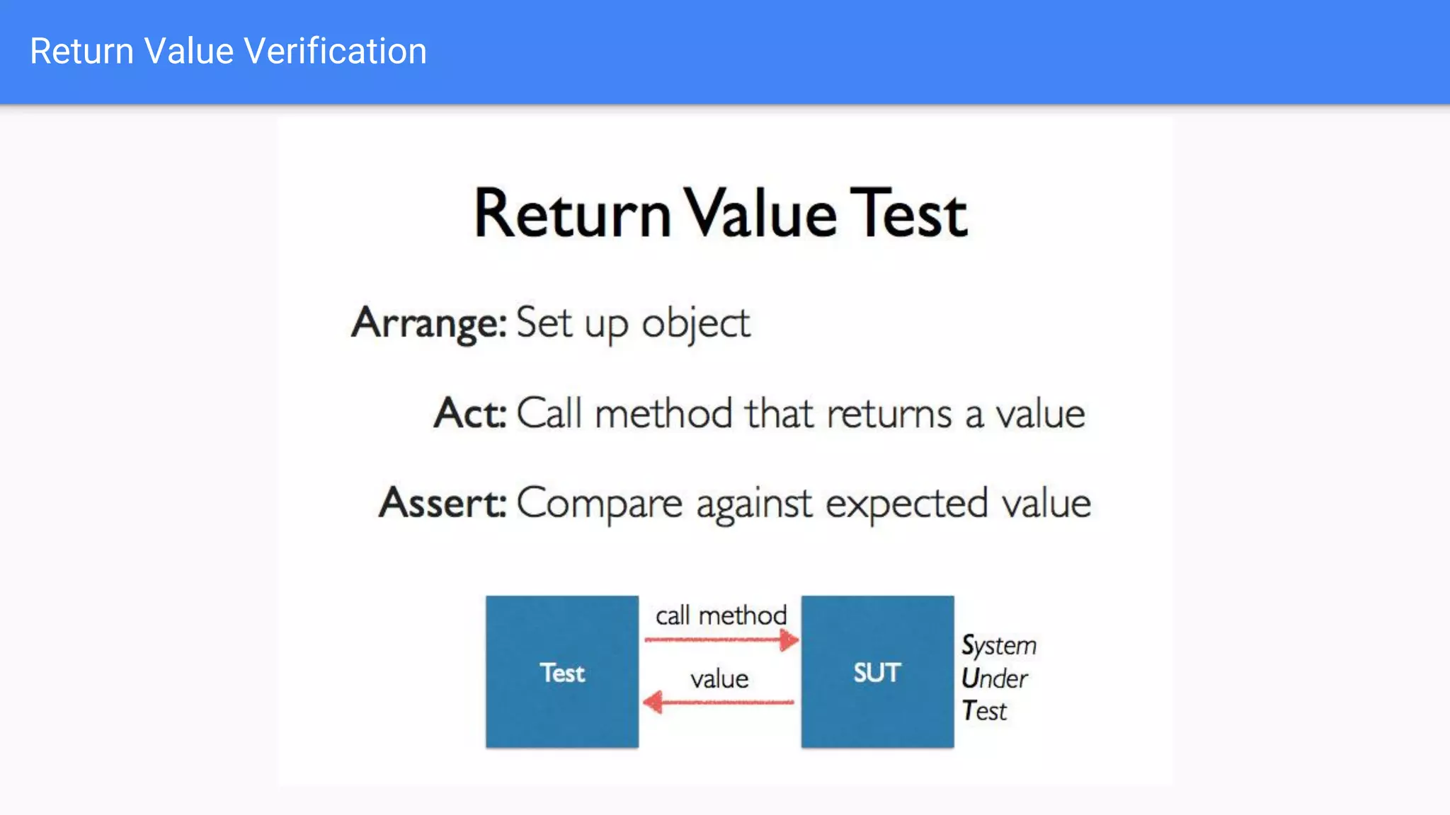 Return Value Verification 